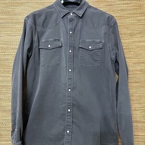 PONCHO OUTDOORS Denim Pearl Snap